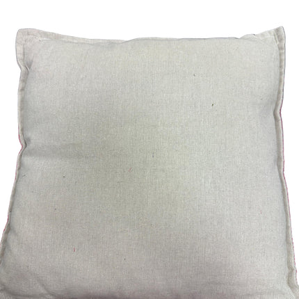 Linen Snowman Friends Pillow 16in
