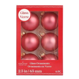 6 Pack 2.5mm Stain Glass Ball Ornaments by Ashland