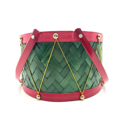 Christmas Large Drum Basket 12 and 8 in