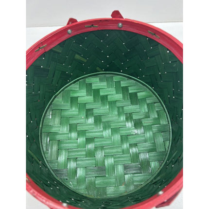 Christmas Large Drum Basket 12 and 8 in