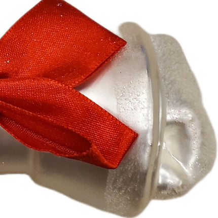 Ashland Glass Raw Hide Dog Bone Shaped Christmas Ornament