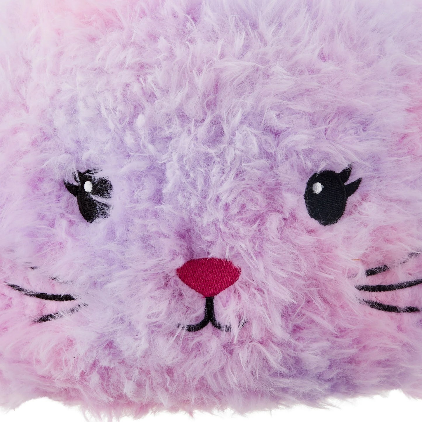 Easter Purple Plush Bunny Basket, 12 in x 12 in