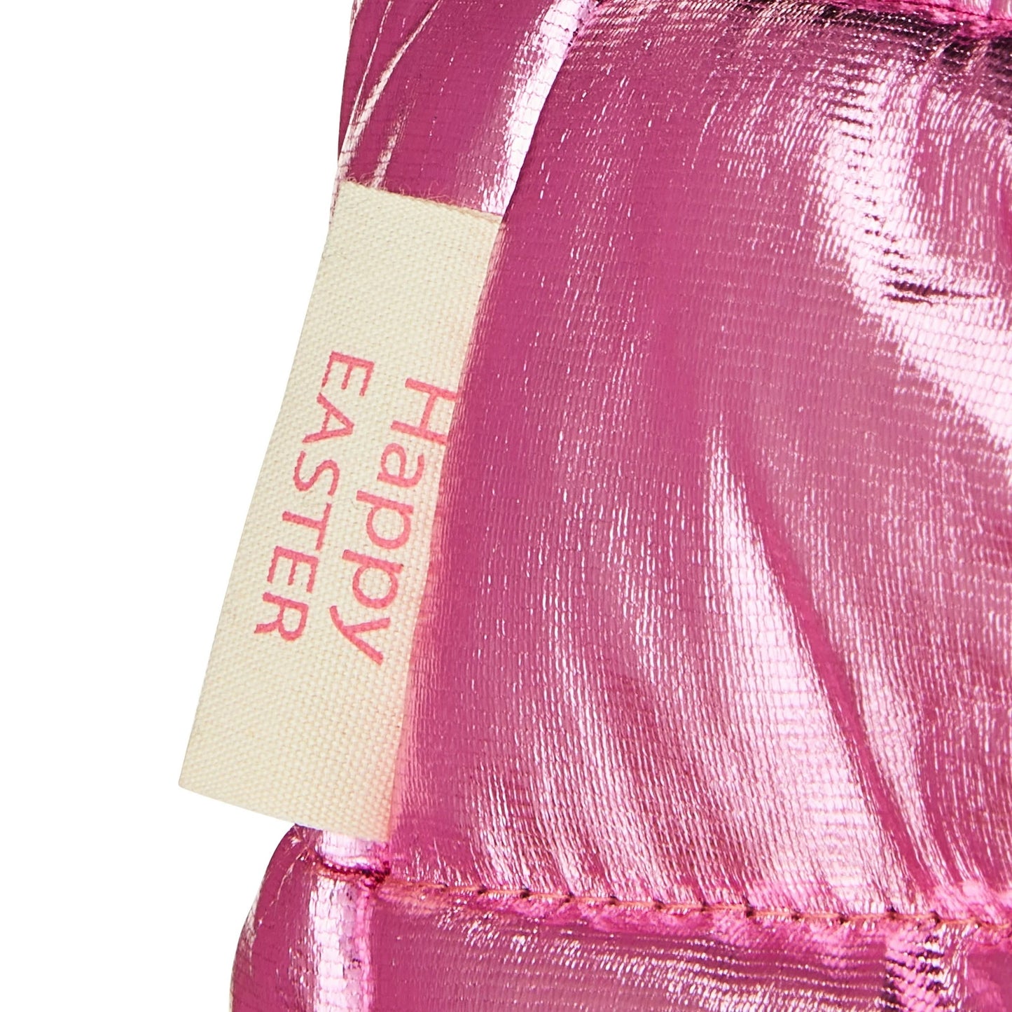 Easter Pink Metallic Fabric Basket