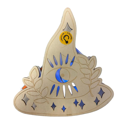 Light-Up Witch Hat Eye Décor – DIY Halloween Craft (7" x 6")
