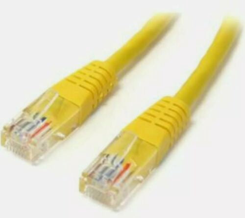 Cat5e Patch Cable 10ft – Yellow RJ45 Molded