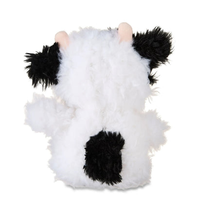 Easter Small Black and White Shaggy Cow Plush, 8 in, by Way To Celebrate
