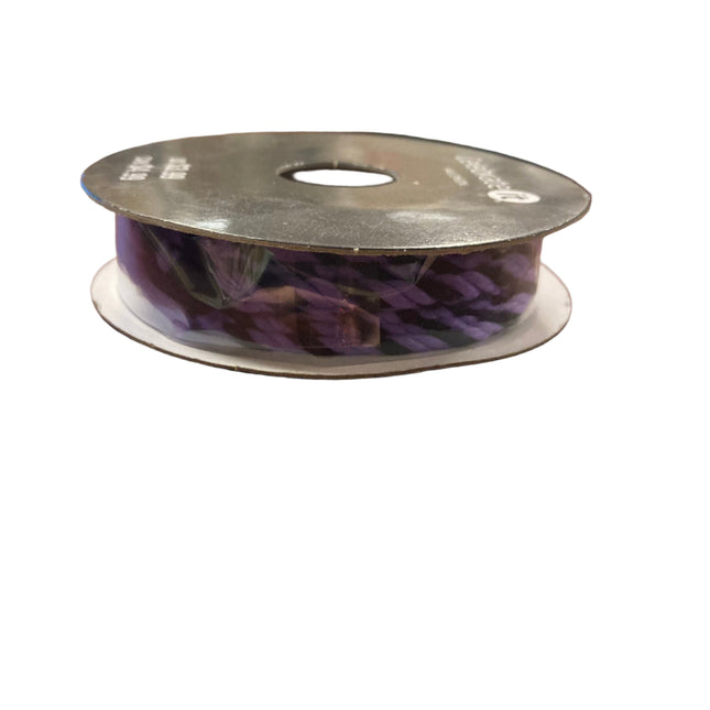Celebrate it Halloween   Purple and Black Rope Ribbon 1/8inx4yd