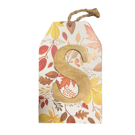 Ashland Fall Letter S Wall Sign 8x5in