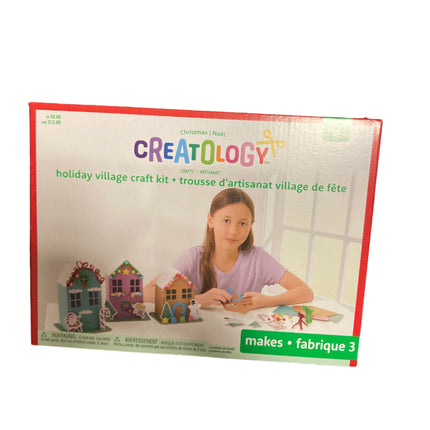 Creatology Christmas Holiday Village Craft Build Up Kit 8.5x11.5in
