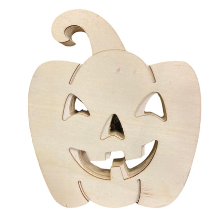 Make Market Jack O’Lantern Plywood Decoration 7x6in