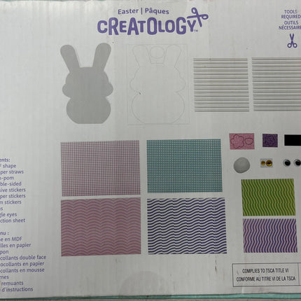 Creatology Wood & Straw Bunny Craft Kit – Makes 1