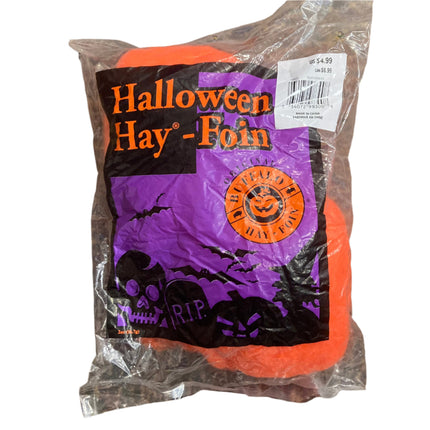 Buffalo Halloween Hay for Crafts and Costumes Orange