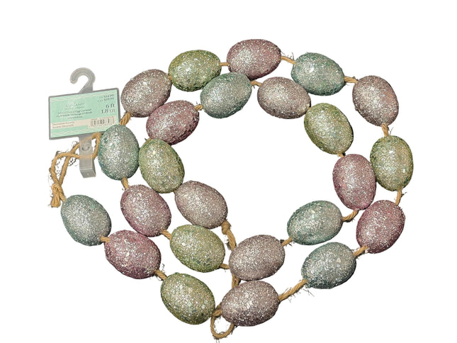 Ashland Glitter Egg Garland – Easter (6 ft)