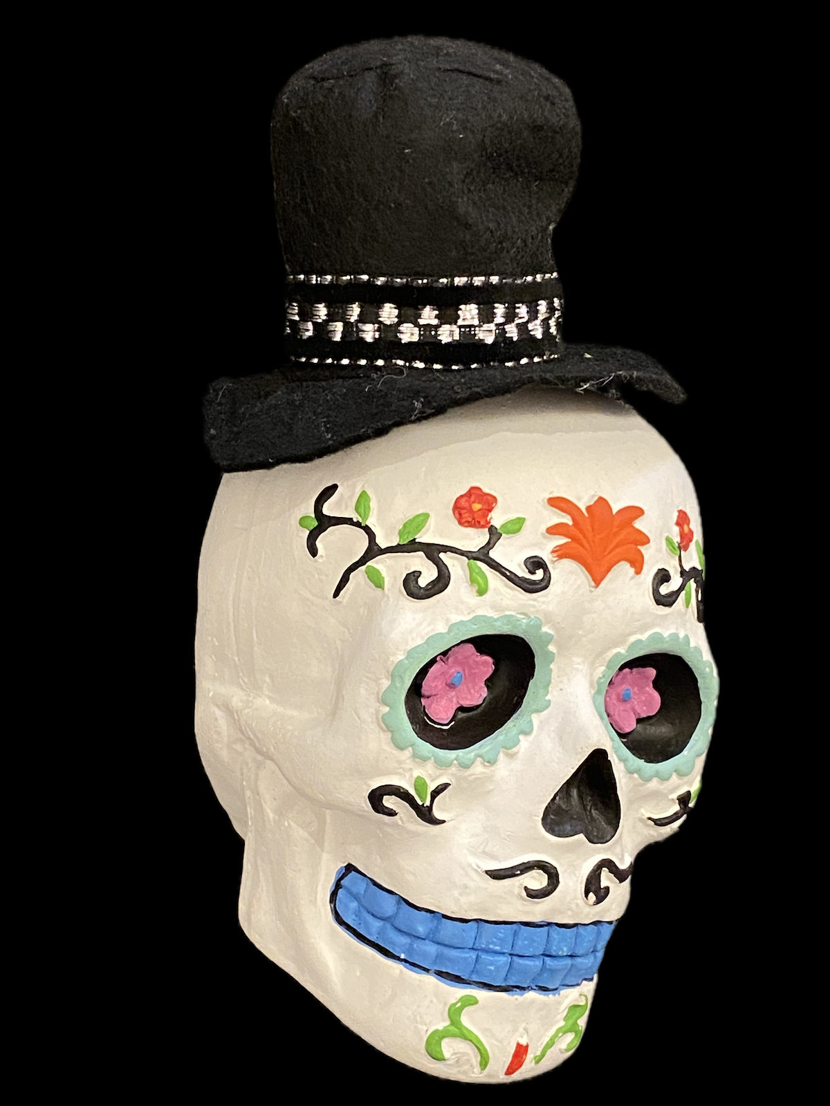 Ashland Day of the Dead Table Top Decor 7 inches Tall with Top Hat