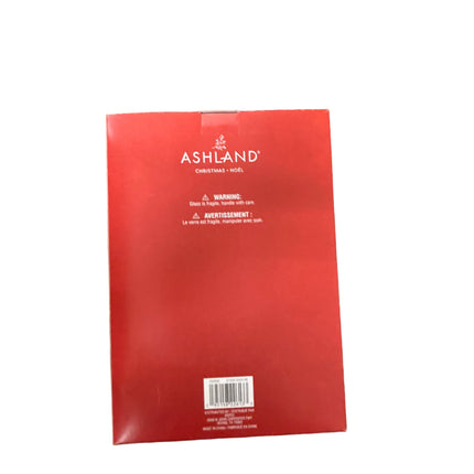 Ashland Christmas Red Large Glass Ornaments 3.1in 6PC