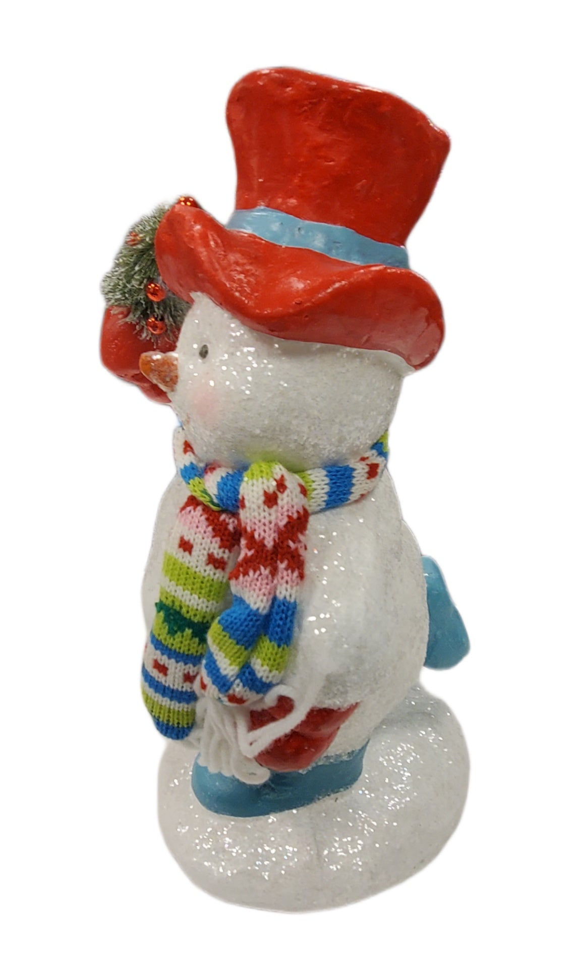 ASHLAND NORTH POLE JOURNEY, SNOWMAN TABLE TROP DECOR, 12 IN TALL