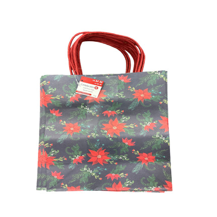 Celebrate it Floral Christmas paper bags 8"x10"