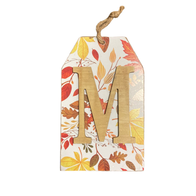 Ashland Fall Letter M Wall Sign 8x5in