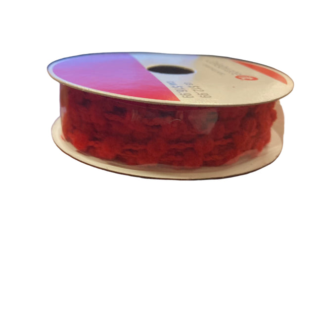 Celebrate it Christmas Red Rope Wired Ribbon 0.27inx30ft