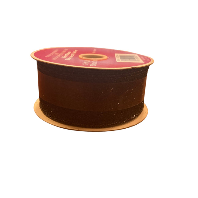 Celebrate it Christmas Black Glittery Ribbon 1.5inx30ft
