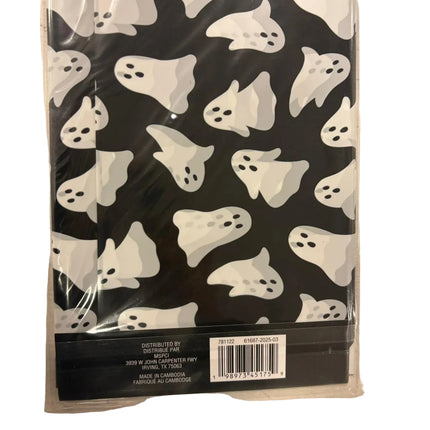 Ghost Pattern Floral Wrapping Paper – Waterproof Bouquet Wrap (22.8" x 22.8", 12 Pack)