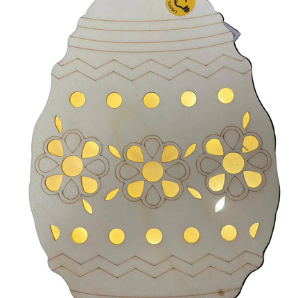 Make Market DIY LED Plywood Décor – Easter Egg Design (Wall‑Hangable)