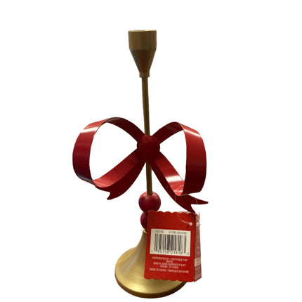 Ashland Christmas Candle Holder with Big Bow