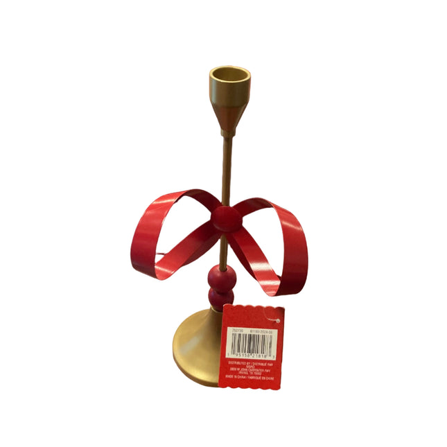 Ashland Christmas Candle Holder with Big Bow
