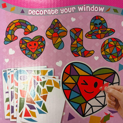 Valentine's Day DIY Window Decal Kit Makes 18 by Way to Celebrate