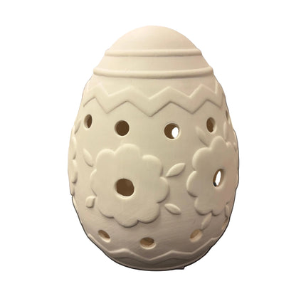 Make Market DIY LED Ceramic Décor – Egg Lantern (8" Height × 5" Width)