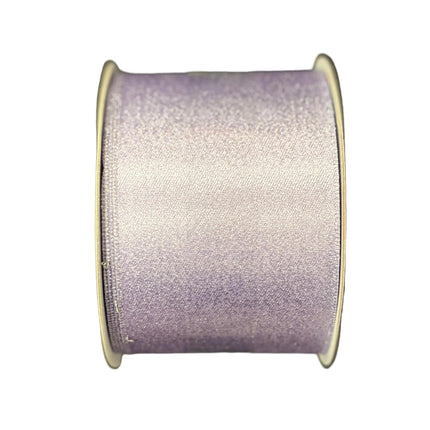 Celebrate It Wired Ribbon – Lavender Metallic (2.5" × 20 ft) – Christmas & Easter