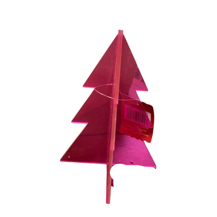 Ashland Christmas Pink Plastic Tree Table Decor 7in
