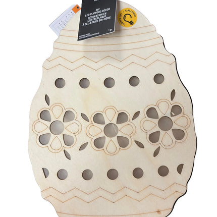 Make Market DIY LED Plywood Décor – Easter Egg Design (Wall‑Hangable)