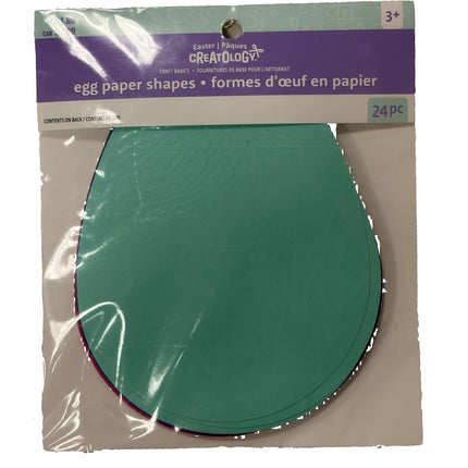 Creatology Egg Paper Shapes – 24 Pack