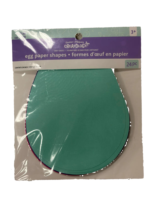 Creatology Egg Paper Shapes – 24 Pack