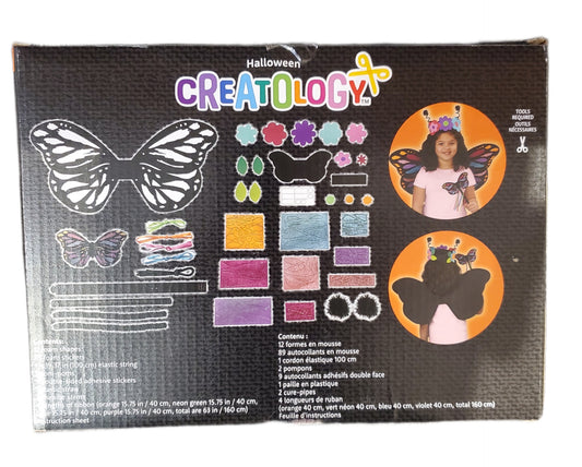 CREATOLOGY HALLOWEEN COSTUME CRAFT KIT, BUTTERFLY, 6+