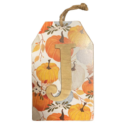Ashland Fall Letter J Wall Sign 8x5in