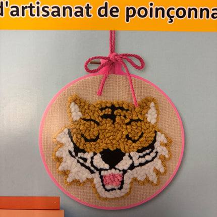 Summer Punch Needle Craft Kit – Tiger Design (Makes 1)