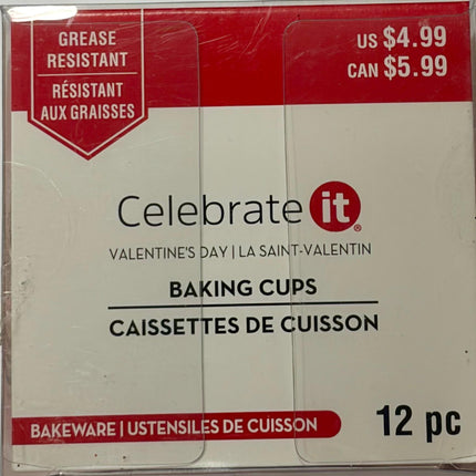 Valentine's Day 12-Pc Baking Cups Set - CELEBRATE IT