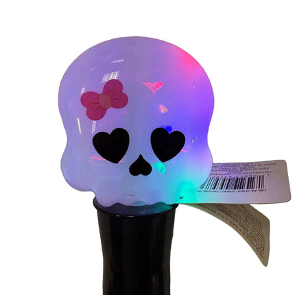 Light-Up Skull Spinner Wand – Halloween Toy
