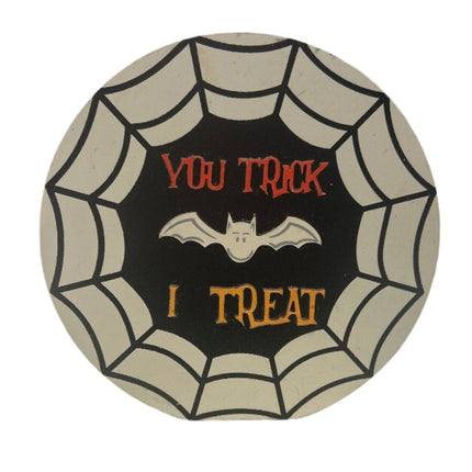 Ashland Halloween You Trick I Treat Decorative Sign 6â€ x 6â€ x 1â€