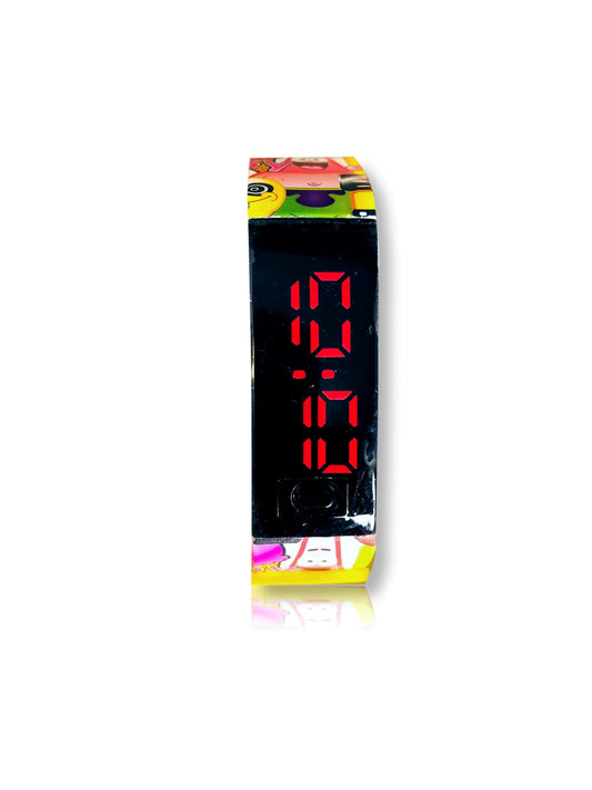 Nickelodeon SpongeBob SquarePants Unisex Child LED Watch in One Size Color Yellow - SGB4149WM