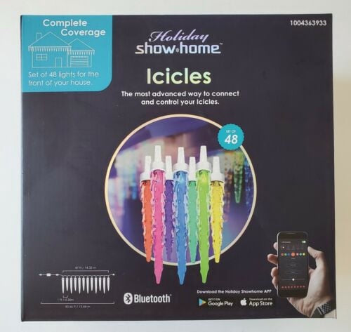 Bluetooth Holiday showhome APP 48 Lights - Multi-Function Color-Changing Icicles