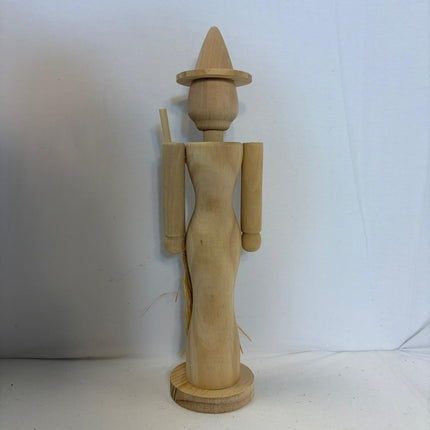 DIY Skeleton Witch Wood Nutcracker 14.5 in