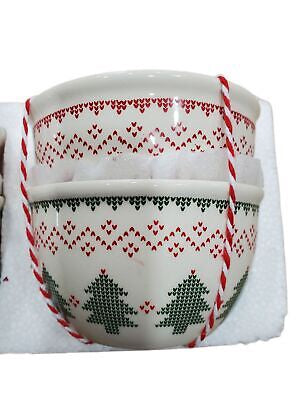 Celebrate it Christmas Party Bowl Microwave and Dishware safe 2pc