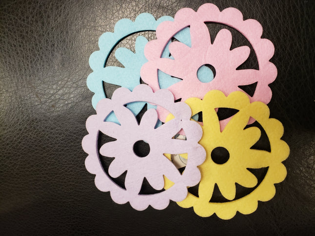 Felt Easter Coasters Set of 4 - Assorted Colors