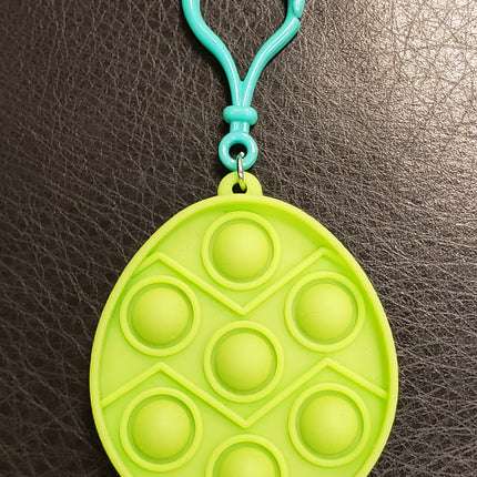 Neon Green Easter Egg Fidget Popper Toy 2.7"