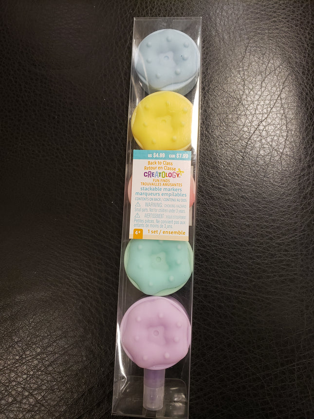 Back To Class 5-Pack Stackable Creatology Markers