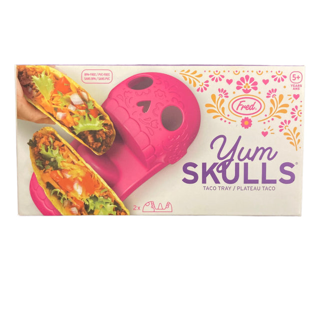 Genuine Fred Day of the Dead Pink and Yellow 2 Piece Taco Holder