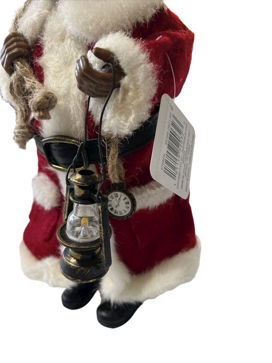 Ashland Christmas Collectible Santa Black African American Santa Figure 11” NWT